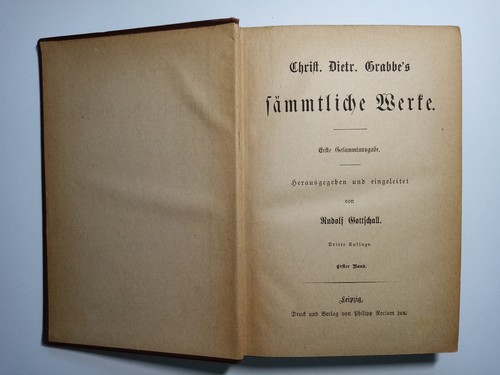 Grabbe sämtliche werke - grabbe,