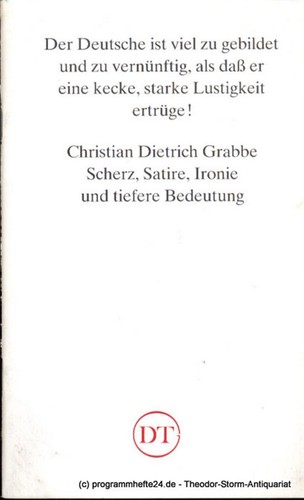 Programmheft grabbe scherz - programmheft,