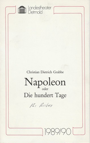 Programmheft grabbe napoleon - programmheft,