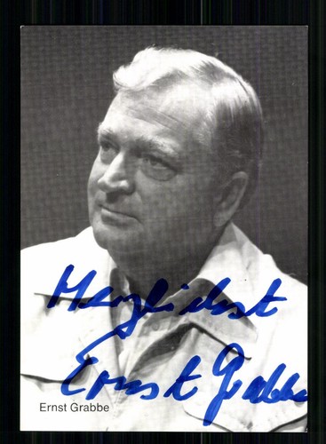 Ernst grabbe autogrammkarte - ernst,